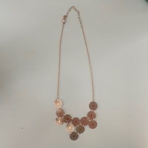 Gold statement necklace